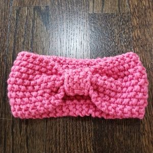 Dark Pink Knitted Headband